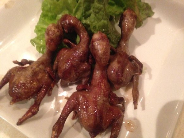 Hay món gà con mới nở chiên giòn. Ảnh: Internet.