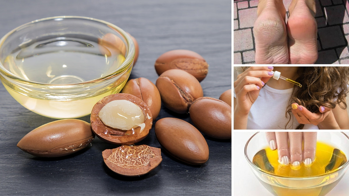 Dầu Argan có tính chất dưỡng ẩm, giúp bạn có mái tóc mượt mà óng ả. Đổ một chút dầu argan vào lòng bàn tay bôi đều lên mái tóc ẩm. Hãy thử phương pháp này ít nhất hai lần/tuần.