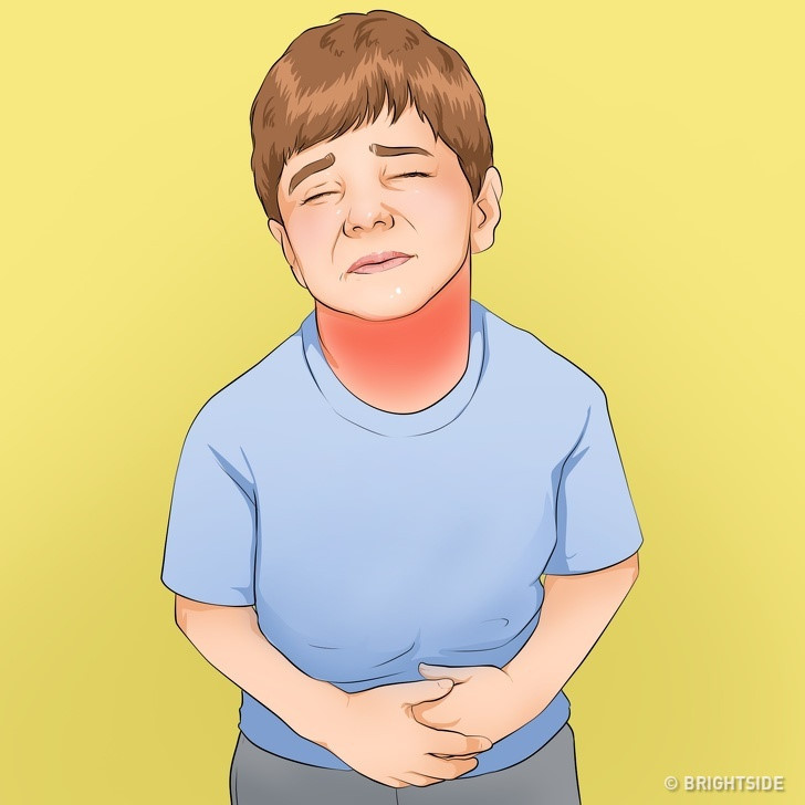 Virus Rota (Tiêu chảy cấp): Bệnh này là sự kết hợp các dấu hiệu của vấn đề rối loạn tiêu hóa và cảm lạnh. Bệnh có thể lây nhiễm nếu bạn tiếp xúc với người bệnh hoặc ăn uống chung thực phẩm của người bệnh. Cơ thể thường mất nhiều nước do đau bụng, nôn mửa và tiêu chảy. Đó là lý do tại sao điều đầu tiên mà cha mẹ nên làm là cho trẻ uống nhiều nước, nhưng với số lượng nhỏ, khoảng 3-5 phút một thìa nước.