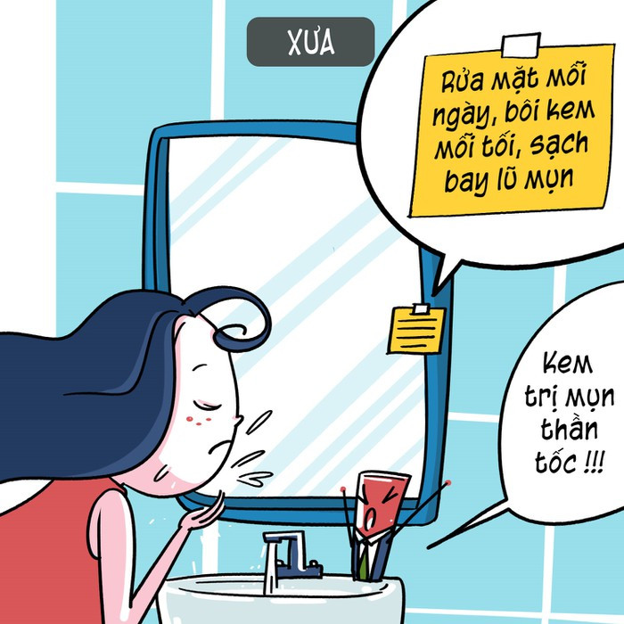 Các phương pháp thần tốc trước đây chỉ mang tính chất ngắn hạn, bởi cách làm này chỉ giúp loại bỏ vi khuẩn gây mụn mà không lấp đầy lỗ hổng trên hàng rào bảo vệ da. Lúc này da vẫn ở trạng thái mất cân bằng. Khi đó, vi khuẩn gây mụn dễ dàng xâm nhập trở lại.