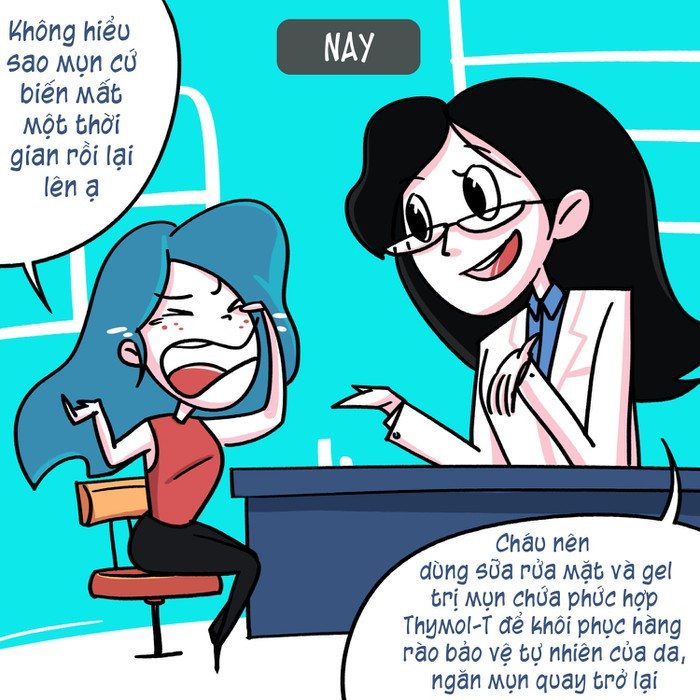 Phức hợp Thymo-T chiết xuất từ nhựa thông và cỏ xạ hương có trong sữa rửa mặt và gel trị mụn Pond’s Acne Clear được xem là giải pháp dài hạn. Bộ sản phẩm giúp khóa và làm sạch vi khuẩn gây mụn, đồng thời tăng cường khả năng tự bảo vệ của da, ngăn ngừa mụn quay trở lại. Công thức Thymo-T đã được chứng minh rằng có thể làm giảm đáng kể mụn cho cả nam và nữ vào cuối ngày thứ 3 sau khi sử dụng.