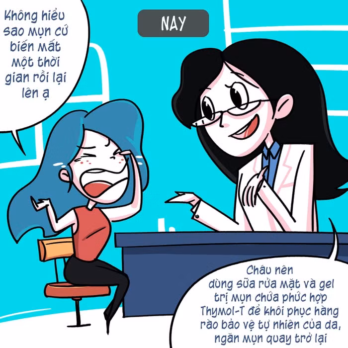 Phức hợp Thymo-T chiết xuất từ nhựa thông và cỏ xạ hương có trong sữa rửa mặt và gel trị mụn Pond’s Acne Clear được xem là giải pháp dài hạn. Bộ sản phẩm giúp khóa và làm sạch vi khuẩn gây mụn, đồng thời tăng cường khả năng tự bảo vệ của da, ngăn ngừa mụn quay trở lại. Công thức Thymo-T đã được chứng minh rằng có thể làm giảm đáng kể mụn cho cả nam và nữ vào cuối ngày thứ 3 sau khi sử dụng.