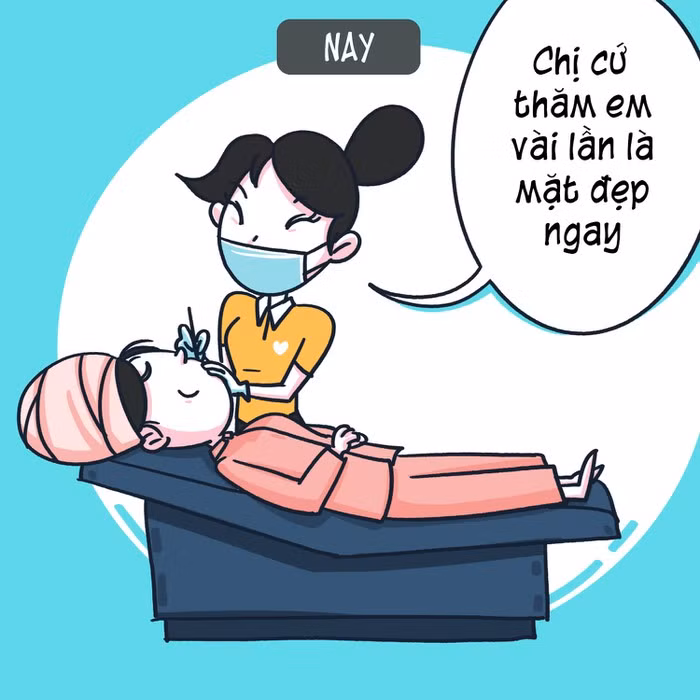 Ngày nay, chiếc kim nặn mụn trở thành vị cứu tinh “thần thánh” của các cô nàng. Nhờ đầu kim nhỏ, bác sĩ hoặc nhân viên chăm sóc da chuyên nghiệp có thể tác động lên da và kết hợp sử dụng dưỡng chất lấy nhân mụn, hạn chế sẹo và se khít lỗ chân lông. Tuy nhiên, cách làm này cũng khá tốn kém, đòi hỏi phải thực hiện đều đặn tại bệnh viện hoặc spa.