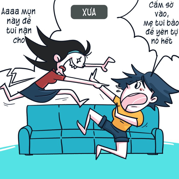 Không hùng hổ nặn mụn như các phần tử kích động, một số cô gái quyết định “án binh bất động”. Tuy nhiên, đây chưa hẳn là quan niệm đúng đắn, bởi nếu không có biện pháp vệ sinh và điều trị phù hợp, mụn sẽ lan rộng và dễ dàng tái phát.