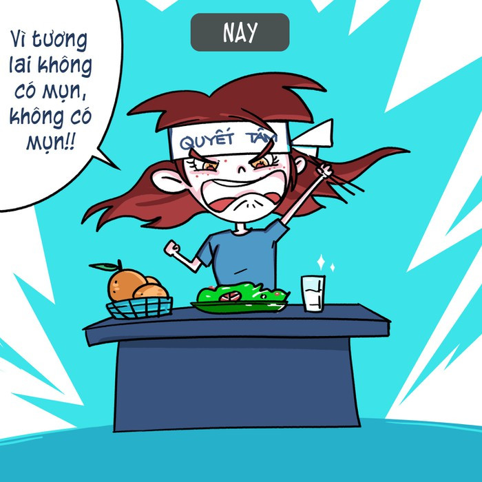 Đơn giản nhất là cải thiện chế độ ăn uống sinh hoạt như: bổ sung rau xanh, uống đủ nước, hạn chế chất béo, ngủ đủ giấc...