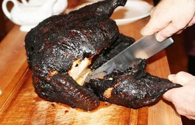 Món gà nướng phiên bản lỗi.