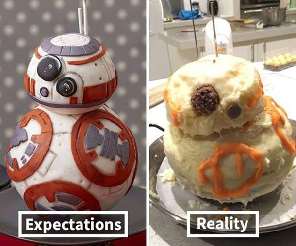 Thêm một tác phẩm lỗi sau khi trổ tài làm bánh.