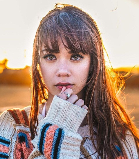 Cô gái lai giữa 3 dòng máu Hàn Quốc, Thụy Điển và Đức.