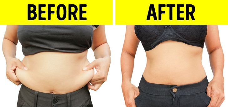 Với phần mỡ thừa ở bụng dưới, bạn cũng cần thực hiện bài tập phù hợp. Nằm thẳng lưng, giơ thẳng hai tay lên cao, vuông góc với mặt đất. Hai chân giơ lên và gập đầu gối tạo thành một góc 90°. Từ từ đưa tay trái lên phía trên đầu, đồng thời duỗi chân phải và hạ xuống sao cho chân không chạm đất. Đưa chân và tay trở về trạng thái ban đầu rồi đổi bên. Lặp lại động tác 10 lần mỗi bên.