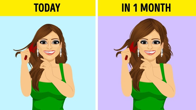 Chải tóc trước khi đi ngủ loại bỏ các tế bào chết, bụi bẩn, gàu. Nhờ vậy buổi sáng, bạn cũng đỡ vội vàng gỡ tóc, tạo kiểu.