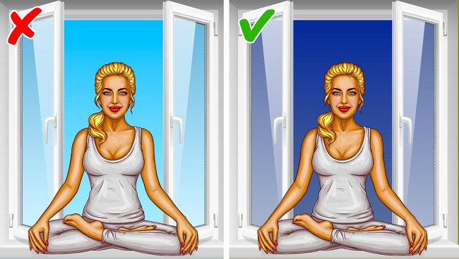 Tập yoga và thiền buổi tối sẽ giúp bạn ngủ ngon hơn. Chúng ta thường bỏ qua việc thể dục buổi sáng vì thiếu thời gian.