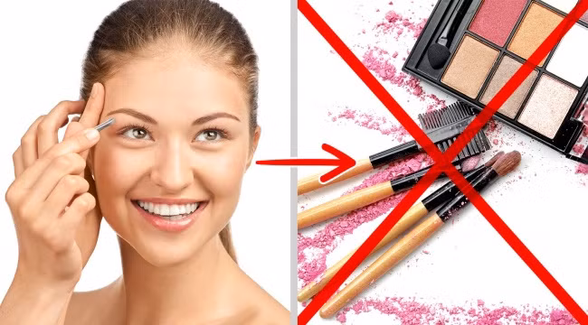 Tỉa lông mày rồi trang điểm ngay có thể gây nhiễm trùng cho làn da nhạy cảm của bạn.