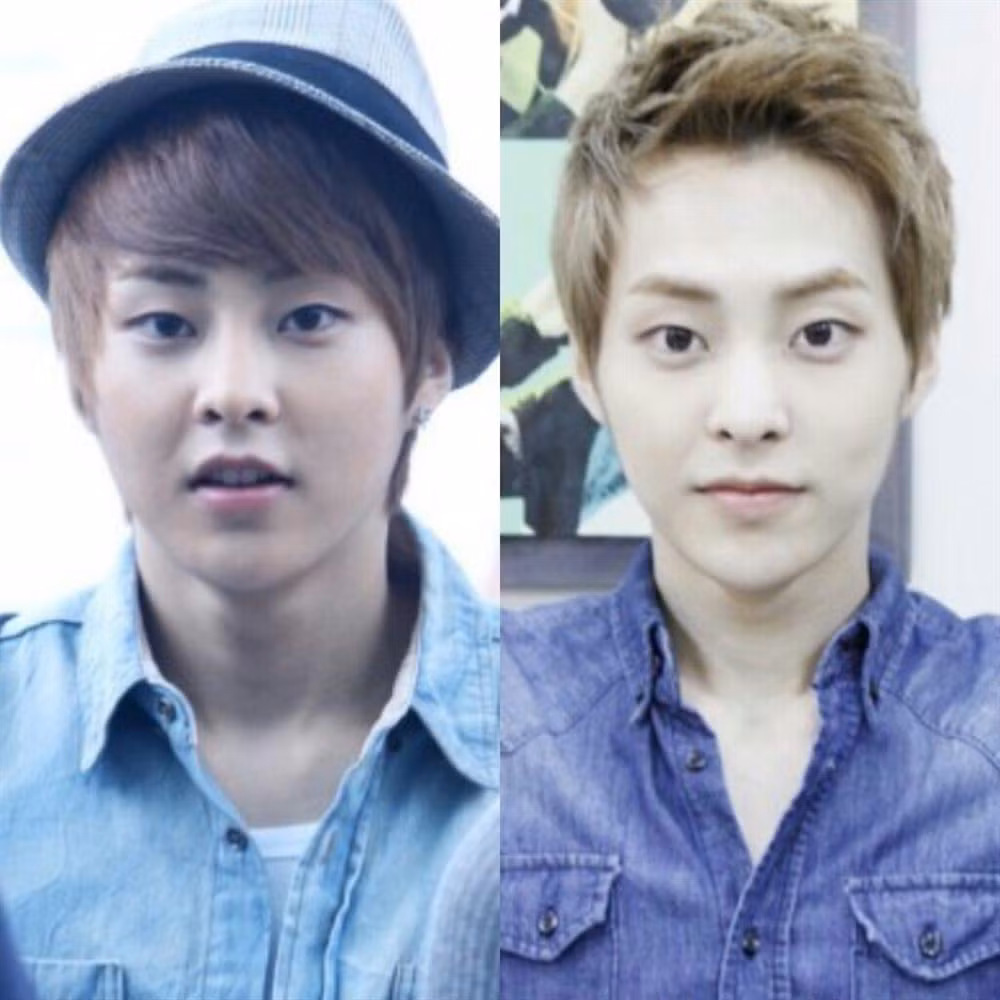 7. Xiumin (EXO): Là thần tượng nam, để xuống mỡ tăng cơ là điều cực kỳ khó khăn. Xiumin đã phải trải qua những ngày tháng 2 ngày mới được ăn 1 bữa và uống cafe trừ cơm mới giảm được 53 kg để kịp quảng bá Growl. 