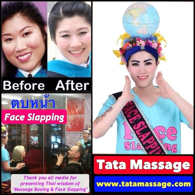 Tát mặt Thái Lan là một liệu pháp làm đẹp hiếm có được cho là để làm chặt các cơ mặt, xóa các nếp nhăn và đẩy lùi lão hóa.