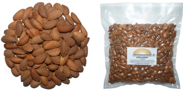 Hạnh nhân đắng: Có hai biến thể của hạnh nhân, hạnh nhân ngọt và hạnh nhân đắng. Loại hạnh nhân đắng chứa một lượng lớn xyanua hydro. Người ta nói rằng chỉ ăn 7 – 10 hạt hạnh nhân đắng sống sẽ gây nguy hiểm cho người lớn và có thể gây tử vong cho trẻ em.