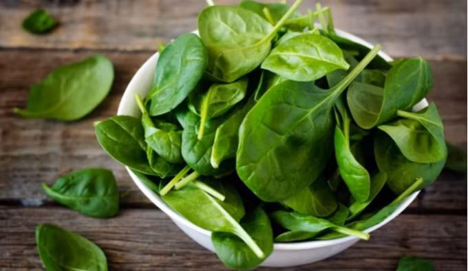 10. Rau bó xôi hay rau chân vịt cung cấp cho cơ thể chất sắt, thành phần quan trọng trong hồng cầu giúp cung cấp oxy và năng lượng cho cơ bắp. Ảnh: Internet.