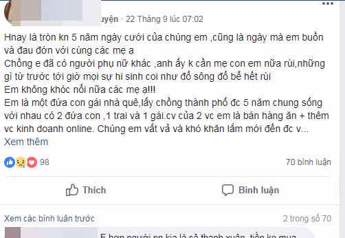 Ky niem 5 nam ngay cuoi, dong tin nhan cua chong khien vo suy sup
