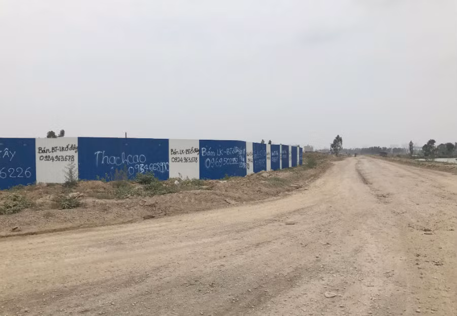 Nhiều khu vực còn đang hoàn thiện hạ tầng.