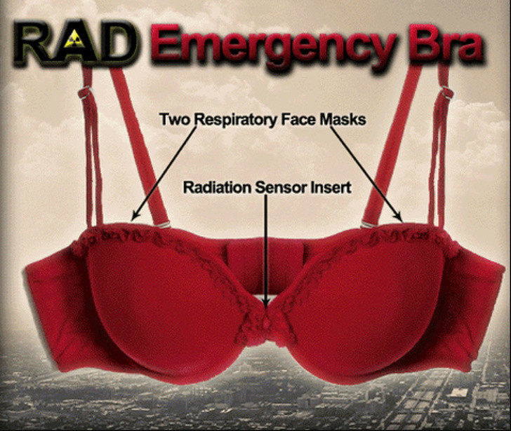 Một sản phẩm áo ngực đặc biệt mà trong trường hợp khẩn cấp có thể biến thành khẩu trang chống khi độc.