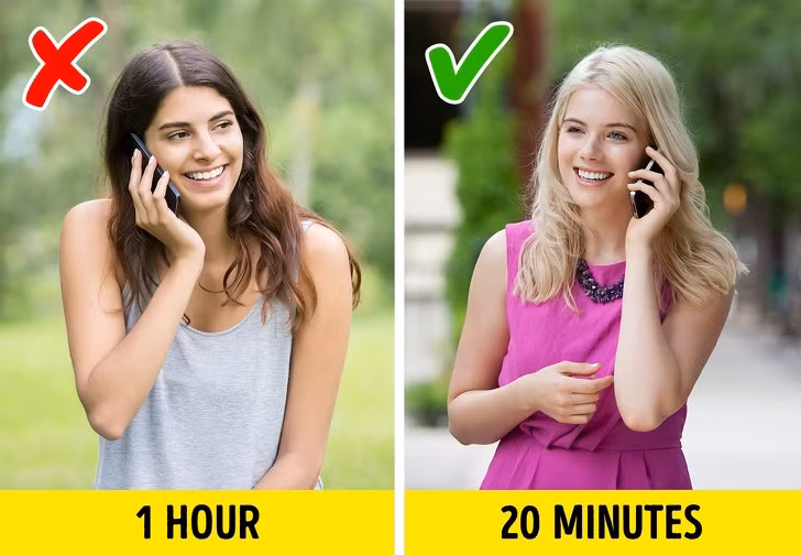 Không "buôn” điện thoại: Các nhà khoa học cho biết sử dụng điện thoại di động quá thường xuyên có thể gây lão hóa sớm.