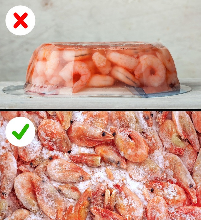 Cocktail hải sản chứa nhiều men hơn mức cho phép, có nghĩa là đã vi phạm tiêu chuẩn vệ sinh trong quá trình sản xuất. Bạn chỉ nên ăn hải sản đông lạnh với đá.