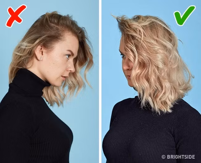 Chân tóc và cả mái tóc có màu khác nhau chắc chắn sẽ ảnh hưởng đến diện mạo của bạn, khiến bạn xuất hiện trông xấu xí hơn. Do vậy, nếu buộc phải thay đổi màu tóc thì bạn nên nhuộm lại chân tóc để chúng đồng màu với nhau.