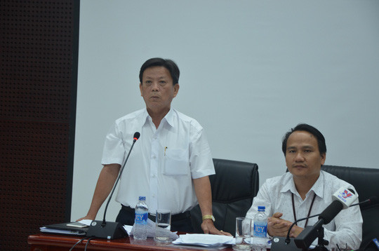 Ông Nguyễn Thanh Xuân phát biểu tại cuộc họp báo chiều 25/5.