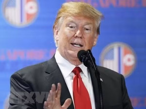 Tổng thống Mỹ Donald Trump. (Ảnh: Kyodo/TTXVN)