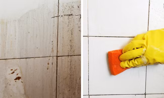 Nước tẩy sơn móng tay có chứa axeton có thể được sử dụng làm dung môi hoặc loại bỏ vết bẩn. Để làm sạch phòng tắm hoặc gạch nhà bếp, hãy lấy một ít nước ấm, thêm axeton và rửa gạch bằng dung dịch này.