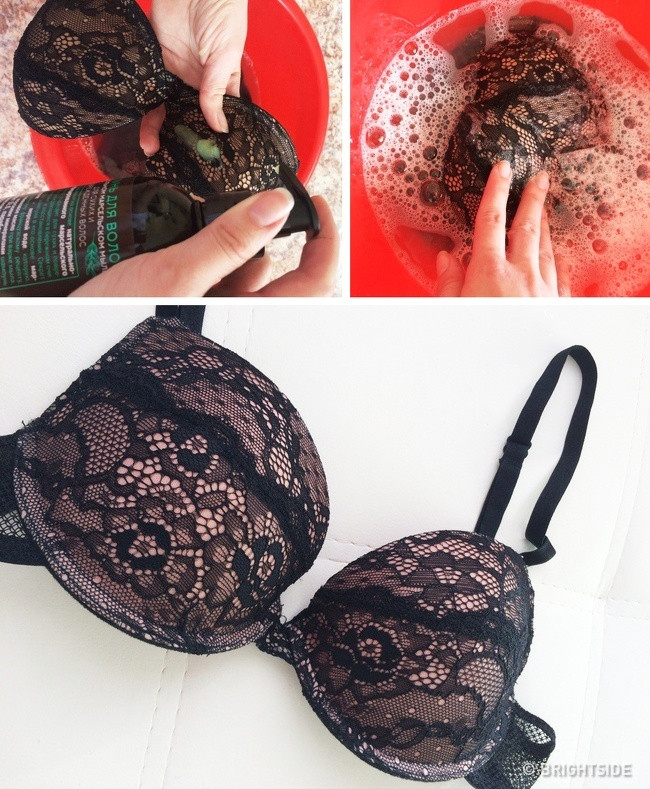 Tất cả dầu gội có chứa các thành phần làm mềm và panthenol, vì vậy, chúng có thể làm sạch quần áo làm bằng vải tinh tế như lụa hay cotton.