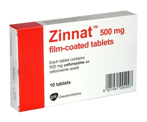 Zinnat tablets 500mg là loại thuốc kháng sinh nhiễm khuẩn với thành phần chính là Cefuroxim axetil…500mg.