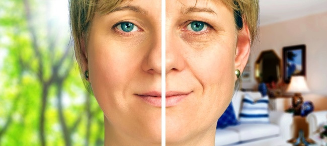 Điều hòa là đồ dùng thường ngày khiến da mặt bạn khô và bắt đầu xuất hiện nếp nhăn. Nếu buộc phải ngồi điều hòa nhiều, bạn nên sử dụng máy làm ẩm không khí hoặc bôi kem dưỡng ẩm.