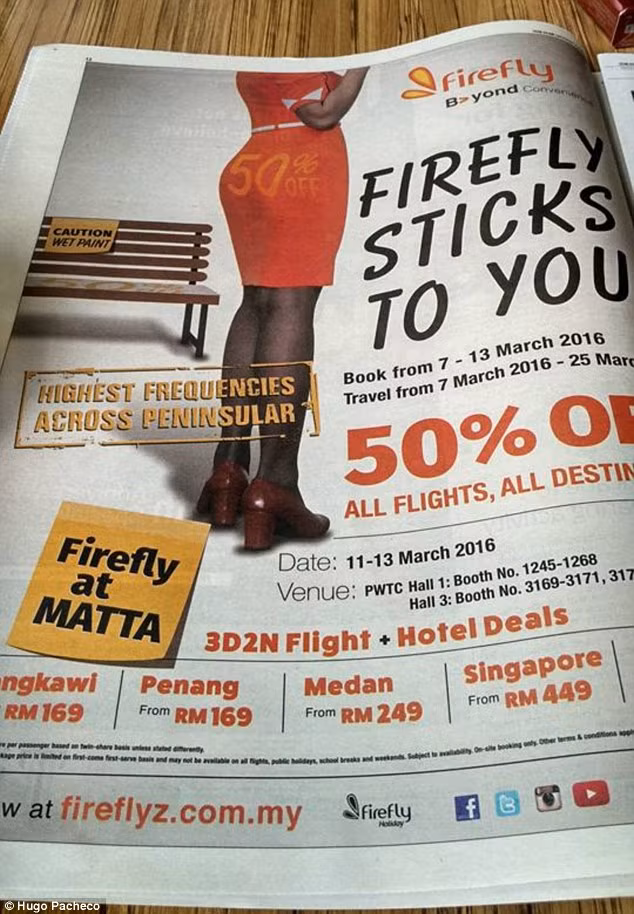 Quảng cáo của Firefly được đăng trên một tờ báo.