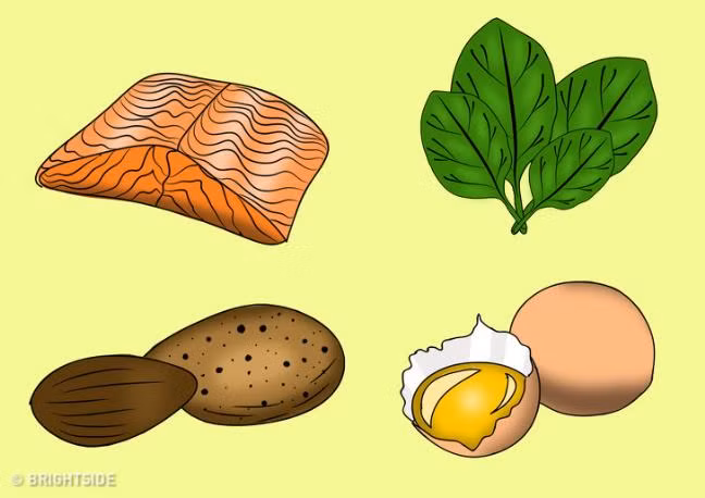 2. Bổ sung axit béo Omega-3 và Omega-6: Cơ thể bổ sung đủ lượng axit béo Omega có thể phòng một số loại bệnh như: bệnh tim, viêm khớp, thoái hóa cơ bắp... Để bổ sung axit béo, người ăn chay nên ăn các thực phẩm như rau xanh, quả óc chó, hạt lanh, hạt Chia và dầu hạt lanh.