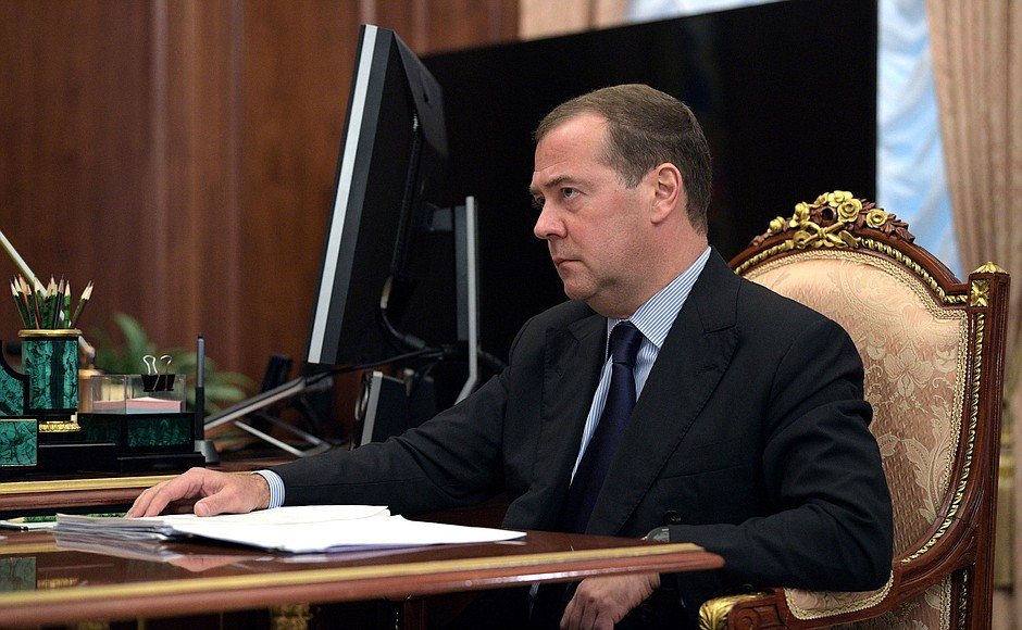 Ngày 7/5/2008, ông Dmitry Medvedev tuyên thệ trở thành Tổng thống Liên bang Nga trong một buổi lễ được tổ chức tại Điện Kremlin. Trong khi đó, ông Putin đảm nhiệm chức vụ Thủ tướng (2008-2012). Ảnh: Kremlin.