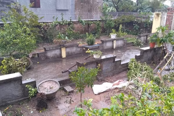 Sáng nay Hải Phòng mưa to, huyện Vĩnh Bảo, Kiến Thụy, Tiên Lãng... có mưa đá.