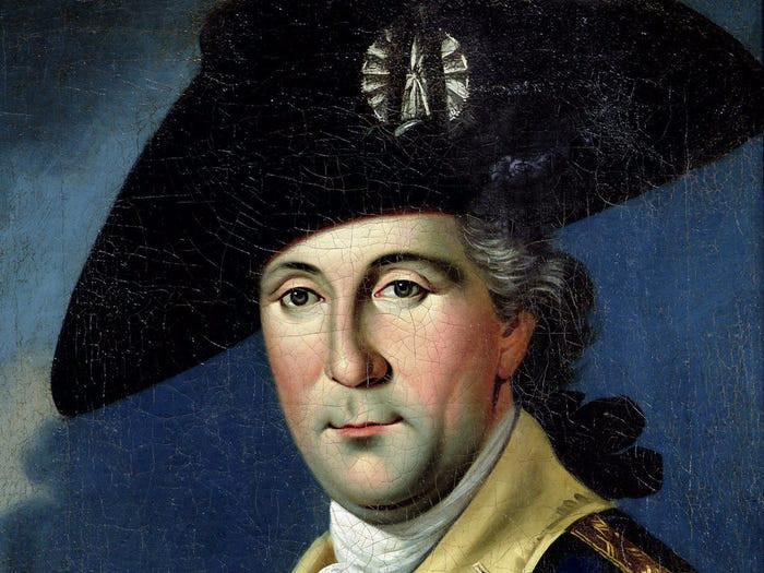 Không nhiều người biết về thời thơ ấu của vị Tổng thống Mỹ sinh năm Nhâm Tý này. Tuy nhiên, theo Business Insider, việc học chính thức của George Washington dừng lại năm ông khoảng 15 tuổi. Sau đó, ông dành thời gian học trở thành nhân viên khảo sát trước khi gia nhập quân đội. Ảnh: Wikimedia Commons.