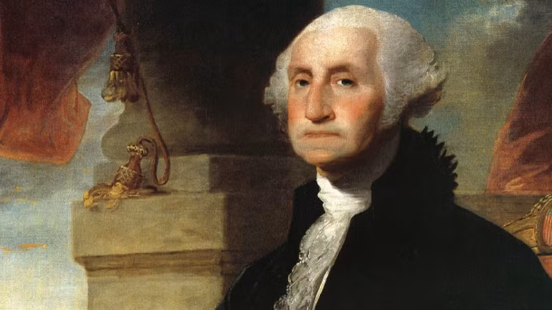 Năm 1789, George Washington chính thức được bầu làm Tổng thống đầu tiên của Mỹ và đắc cử lần 2 vào năm 1792. Ảnh: NPR.