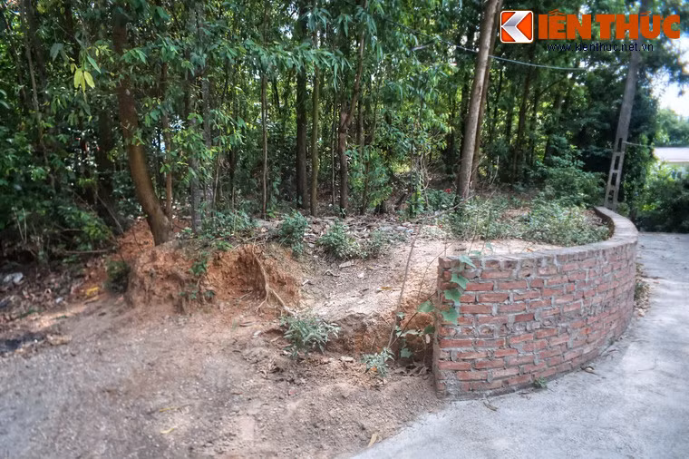 Theo ước đoán, lũy cao trung bình từ 4 m-5 m, có chỗ cao đến 8 m-12 m. Chân lũy rộng 20 m-30 m, mặt lũy rộng 6 m-12 m. Khối lượng đất đào đắp ước tính 2,2 triệu mét khối. Ảnh: Một đoạn tường thành được xây tường bao bằng gạch để chống sạt lở.