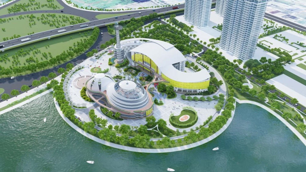 Phối cảnh tổng thể của Cung thiếu nhi Hà Nội hơn 1.300 tỷ đồng. Đây là một trong những công trình trọng điểm của TP Hà Nội giai đoạn 2020-2025, với mục tiêu tạo một trung tâm văn hóa, thể thao, hoạt động chính trị lớn của thanh, thiếu nhi. Dự kiến dự án sẽ được hoàn thành và đưa vào sử dụng trong năm 2024.