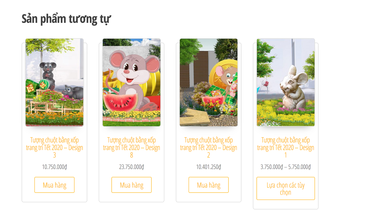 Theo ghi nhận của PV, trên thị trường hiện nay, ngoài những cơ sở làm thủ công tại nhà, rất nhiều công ty và cơ sở công nghiệp cũng đang tất bật để sản xuất những loại mô hình này để phục vụ nhu cầu cho người dân dịp Tết Canh Tý 2020. Hiện trên mạng cũng có rất nhiều trang rao bán loại mô hình này, với nhiều mức giá khác nhau, từ vài trăm ngàn đến trên 20 triệu đồng.