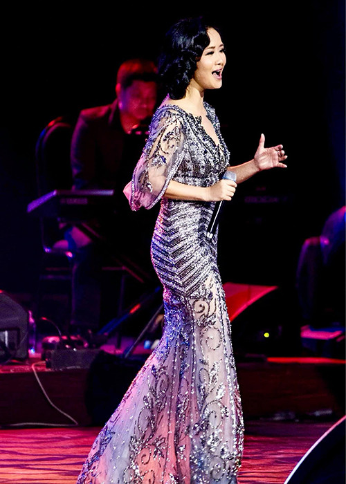 Nữ ca sĩ không hề đả động đến chồng cũ.