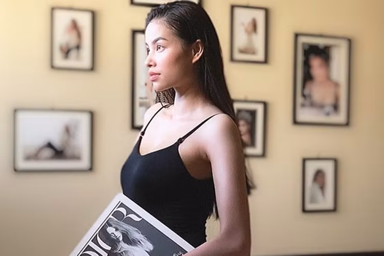 Người đẹp hiện làm người mẫu ở Mỹ.