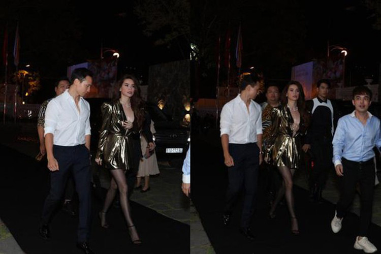 Cách đây không lâu, cùng tham gia một sự kiện, Hà Hồ và Kim Lý thu hút sự quan tâm của khán giả. Ảnh: Gia đình xã hội