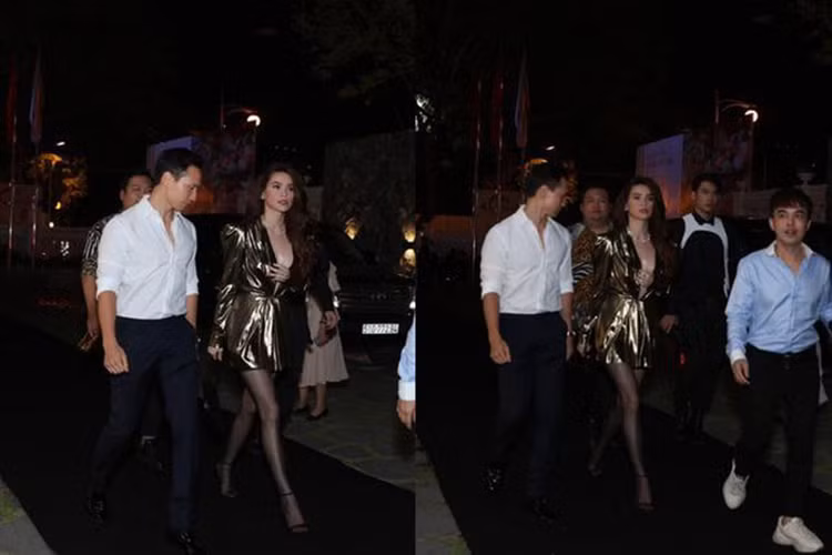 Cách đây không lâu, cùng tham gia một sự kiện, Hà Hồ và Kim Lý thu hút sự quan tâm của khán giả. Ảnh: Gia đình xã hội