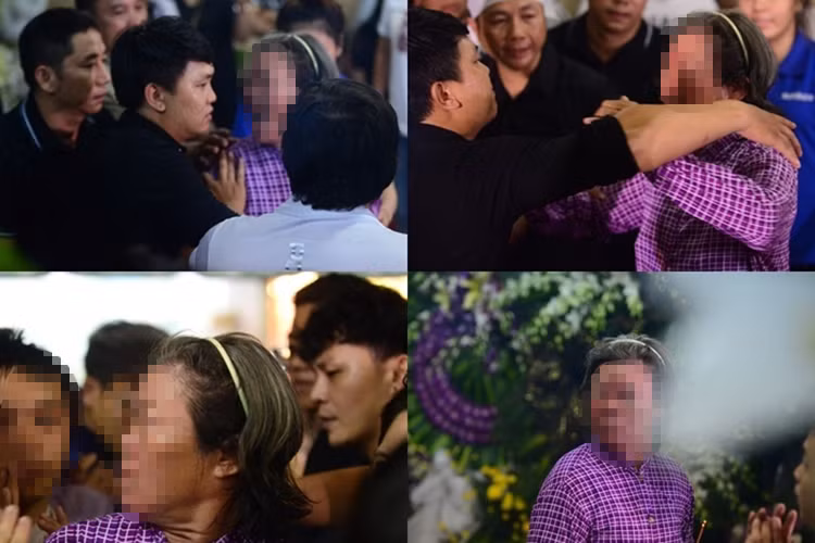 Hình ảnh một người phụ nữ lớn tuổi gây ồn ào khi cho rằng mình tới viếng nhưng bị ngăn cản. Ảnh: Vietnamnet