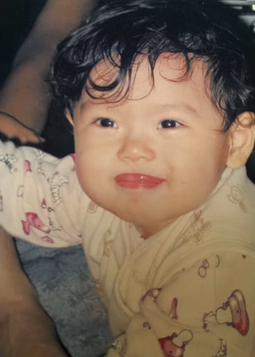 Vợ chồng nghệ sĩ Trung Anh có một cô con gái và một cậu con trai.