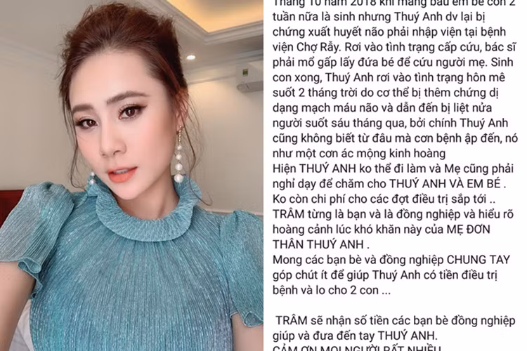 Diễn viên Hồ Bích Trâm chia sẻ hoàn cảnh của Thúy Anh. Ảnh: Vietnamnet