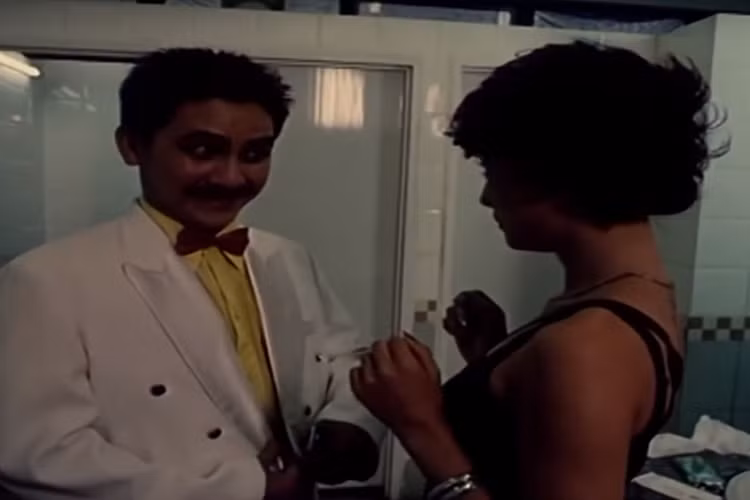 Đạo diễn phim "Gái nhảy" - Lê Hoàng khen ngợi diễn xuất của Anh Vũ: "Anh Vũ đóng má mì có lúc rất ác, lúc rất hiền, lúc lại rất hài". Ảnh: Saostar