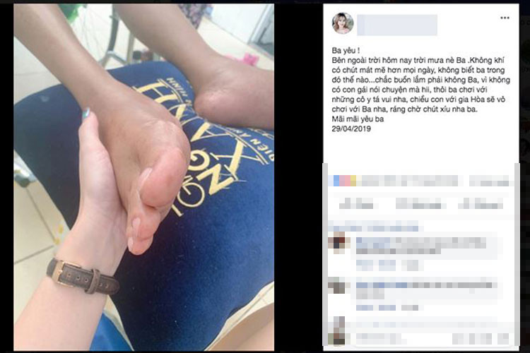 Trên trang cá nhân, Khả Hân thường xuyên chia sẻ những câu chuyện động viên bố nuôi.